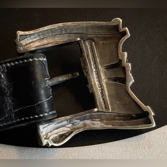 Vintage Man’s Large Sterling Silver Kieselstein Cord Belt Buckle - Picture 4 of 6